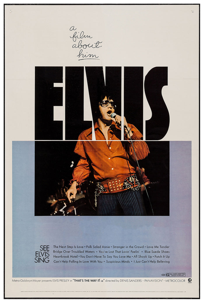 Elvis That's the Way It Is 1970 - US - Classic Movie Poster