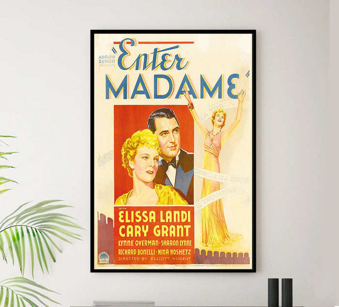 Enter Madame 1935 - Cary Grant - US - Classic Movie Poster