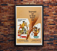 Enter The Dragon 1973 - Double Feature - Vintage Classic Kung Fu Movie Poster
