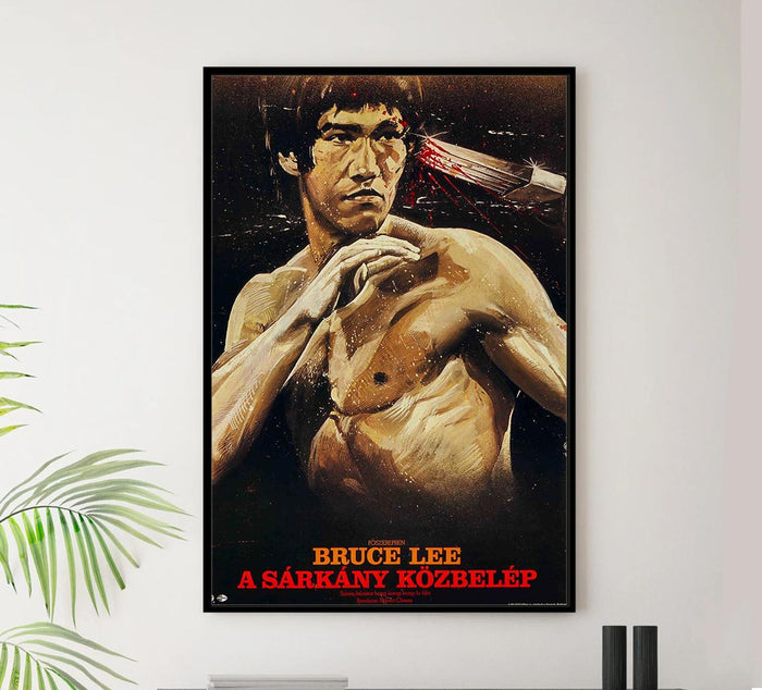 Enter The Dragon 1973 - Hungary - Vintage Classic Kung Fu Movie Poster