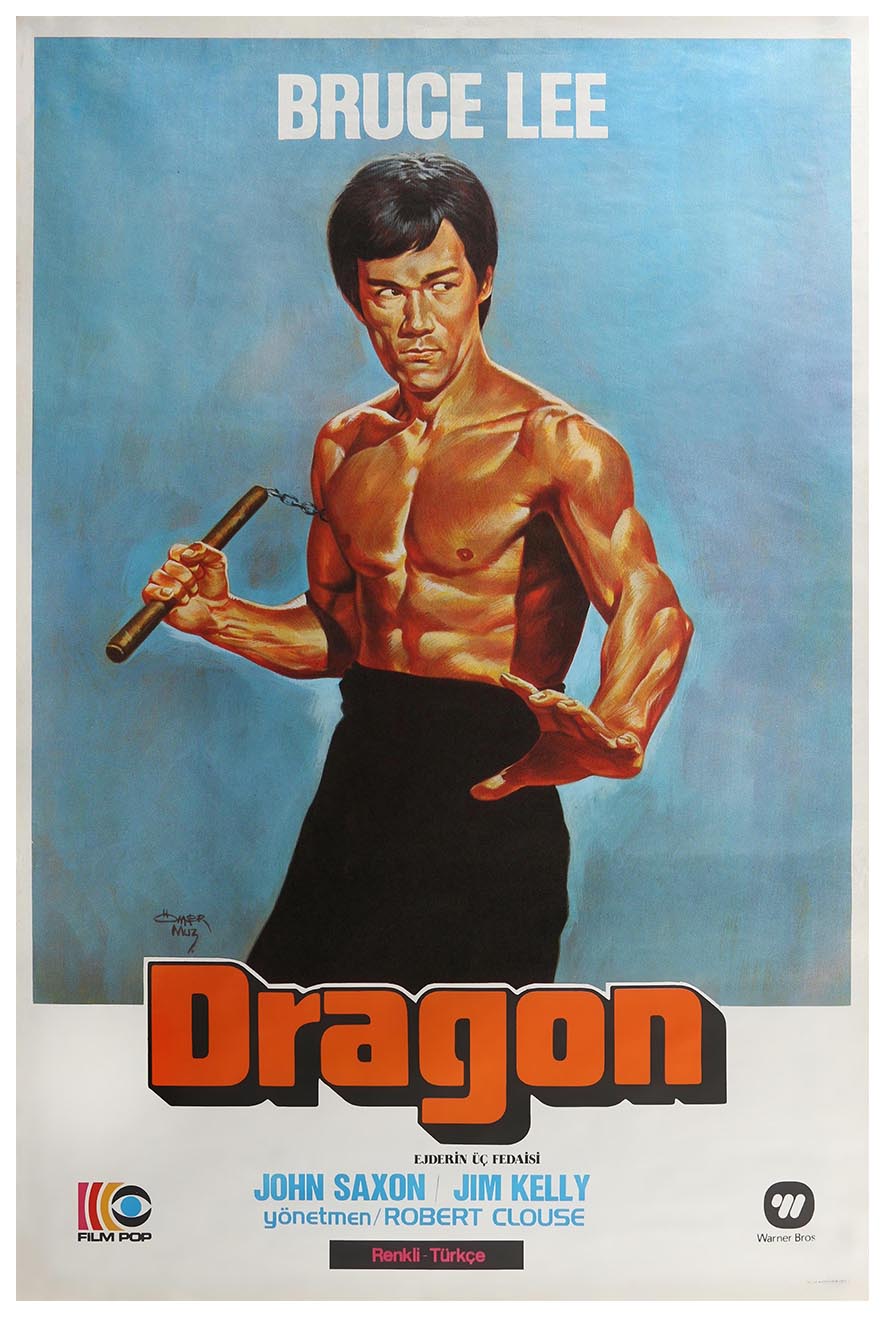 Enter The Dragon 1973 - Turkey - Vintage Classic Kung Fu Movie Poster