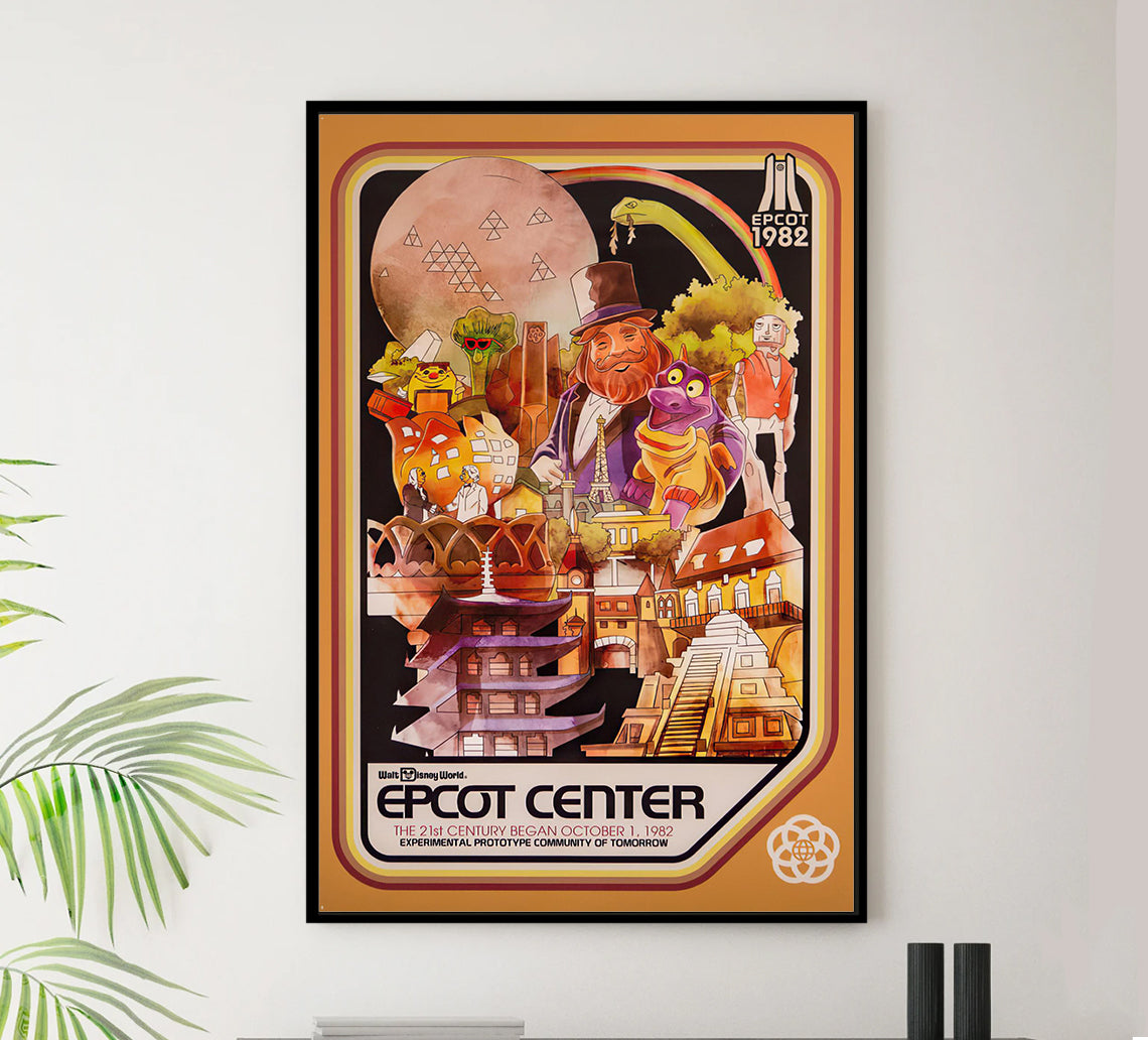 Epcot Center - Disneyworld - 1982 Opening - Figment - Disneyworld Poster
