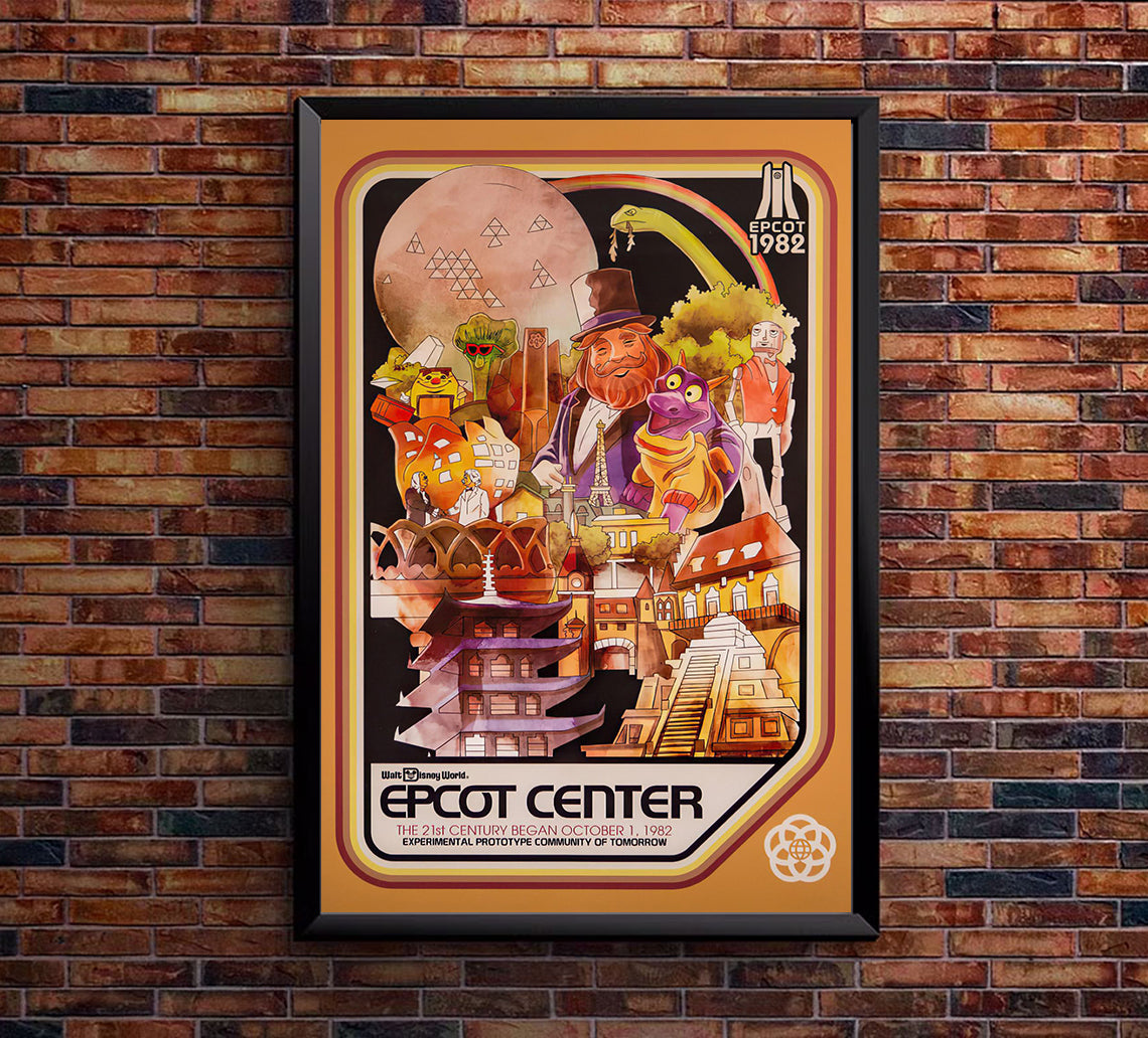 Epcot Center - Disneyworld - 1982 Opening - Figment - Disneyworld Poster