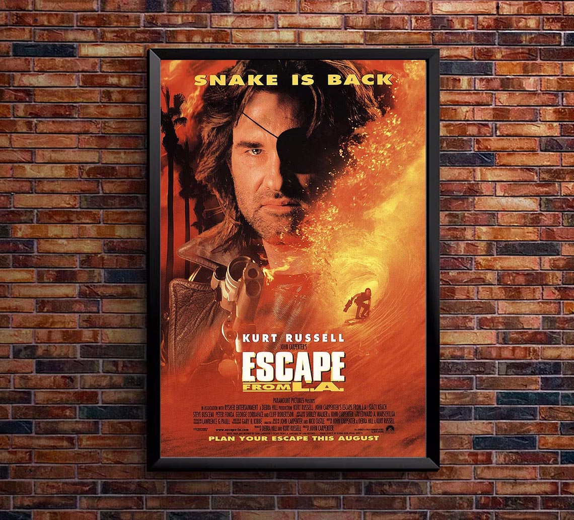Escape from L.A. 1996 - Teaser v1 - Kane Russell - Vintage Classic Movie Poster