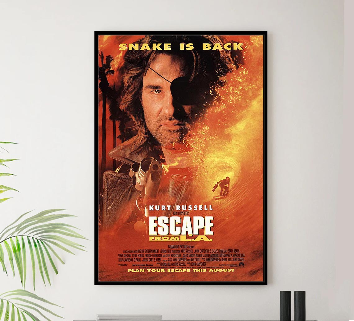 Escape from L.A. 1996 - Teaser v1 - Kane Russell - Vintage Classic Movie Poster