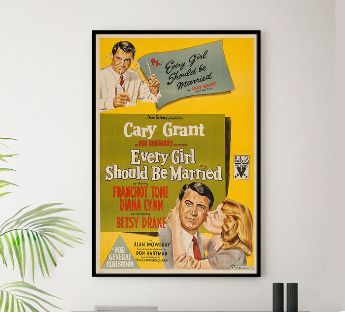 Every Girl Should Be Married 1948 - Cary Grant - Australia - Classic Movie Poster