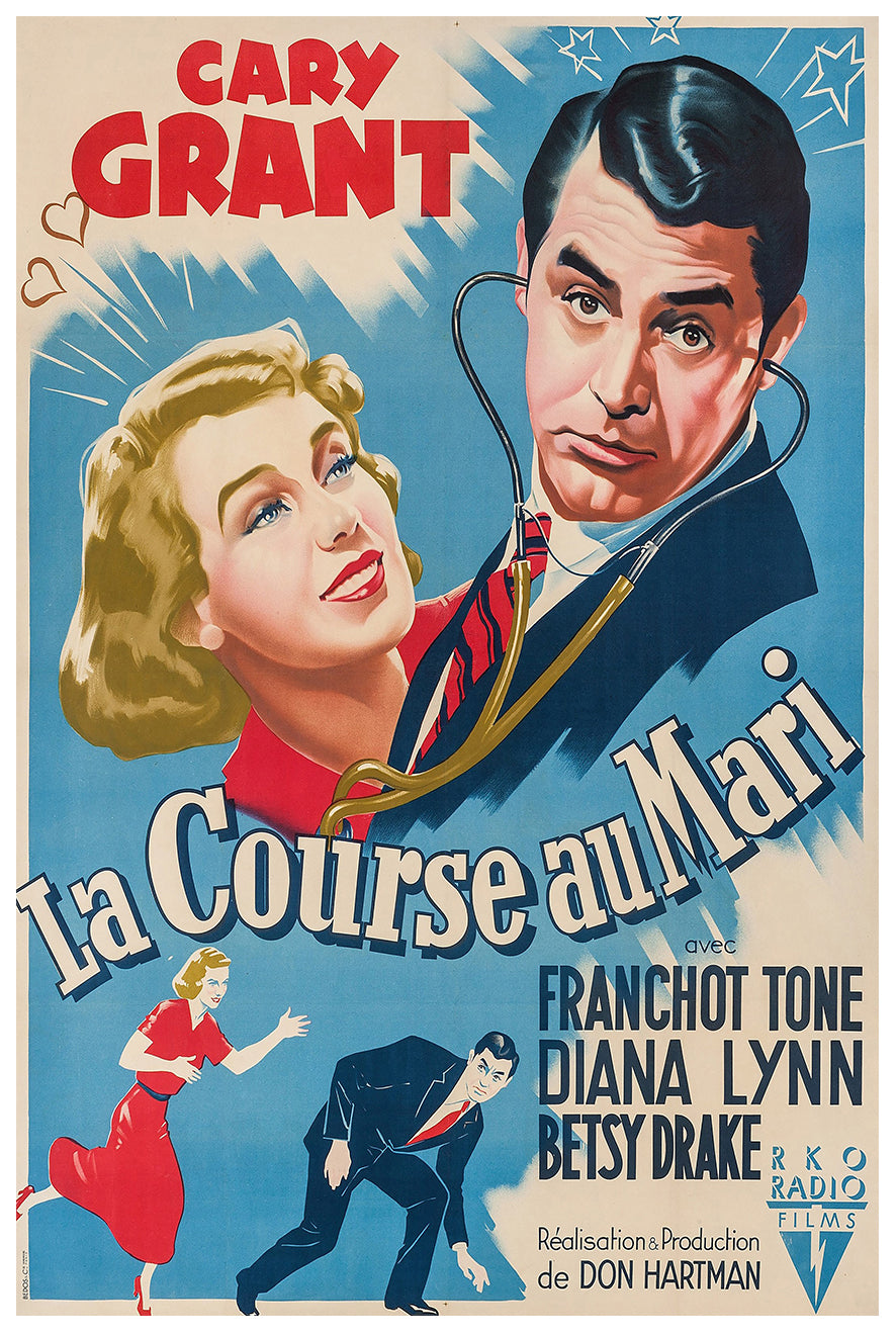 Every Girl Should Be Married 1948 - Cary Grant - France - Classic Movie Poster