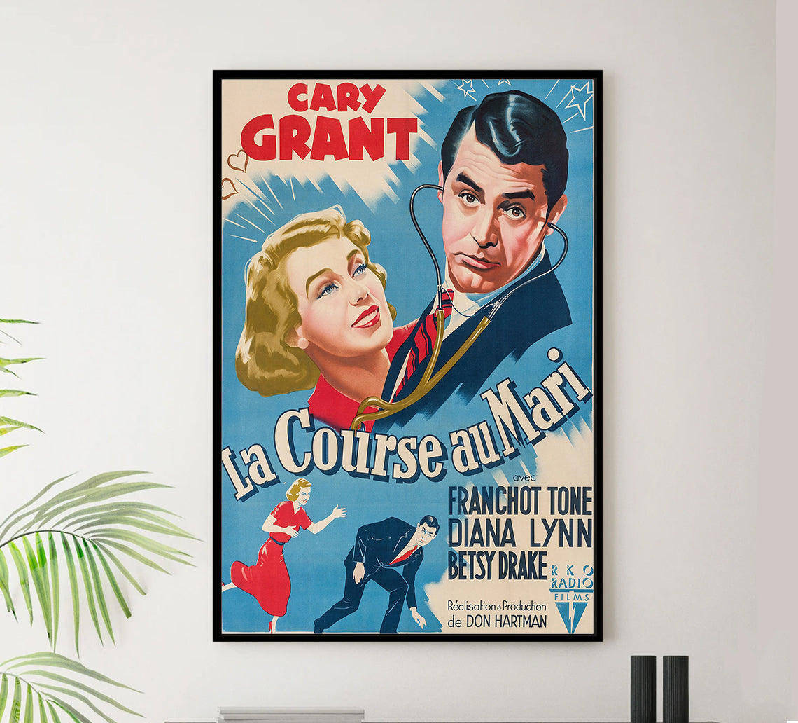 Every Girl Should Be Married 1948 - Cary Grant - France - Classic Movie Poster