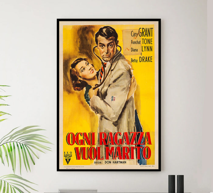 Every Girl Should Be Married 1948 - Cary Grant - Italy - Classic Movie Poster