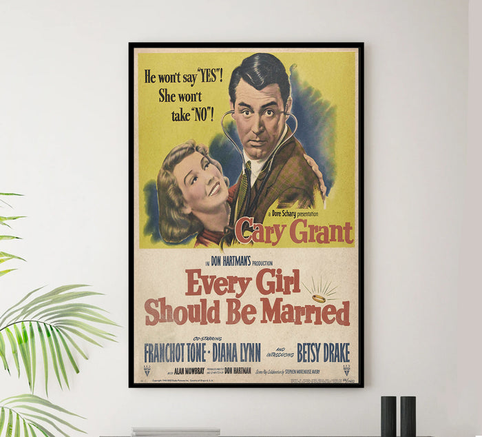 Every Girl Should Be Married 1948 - Cary Grant - US(2) - Classic Movie Poster