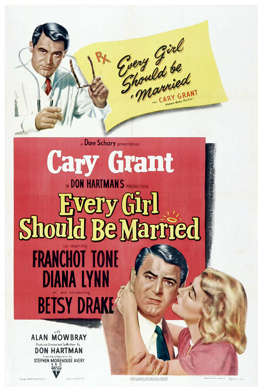 Every Girl Should Be Married 1948 - Cary Grant - US - Classic Movie Poster