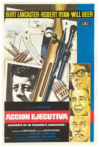 Executive Action 1973 - Burt Lancaster - Spain - Classic Movie Poster