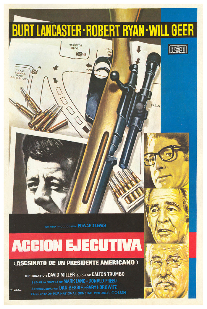 Executive Action 1973 - Burt Lancaster - Spain - Classic Movie Poster