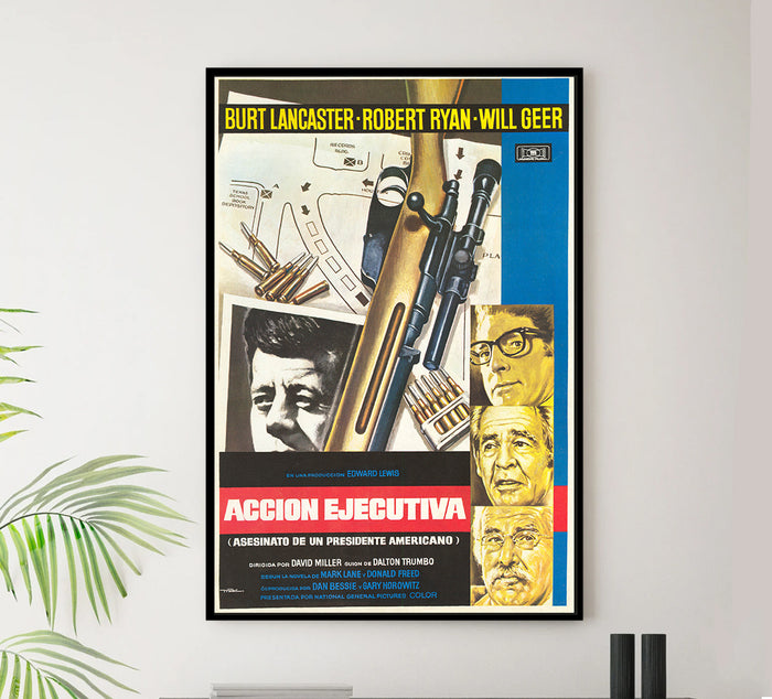 Executive Action 1973 - Burt Lancaster - Spain - Classic Movie Poster
