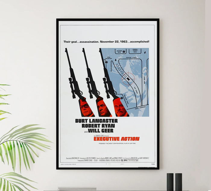 Executive Action 1973 - Burt Lancaster - US (2) - Classic Movie Poster
