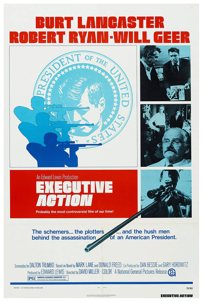 Executive Action 1973 - Burt Lancaster - US (3) - Classic Movie Poster