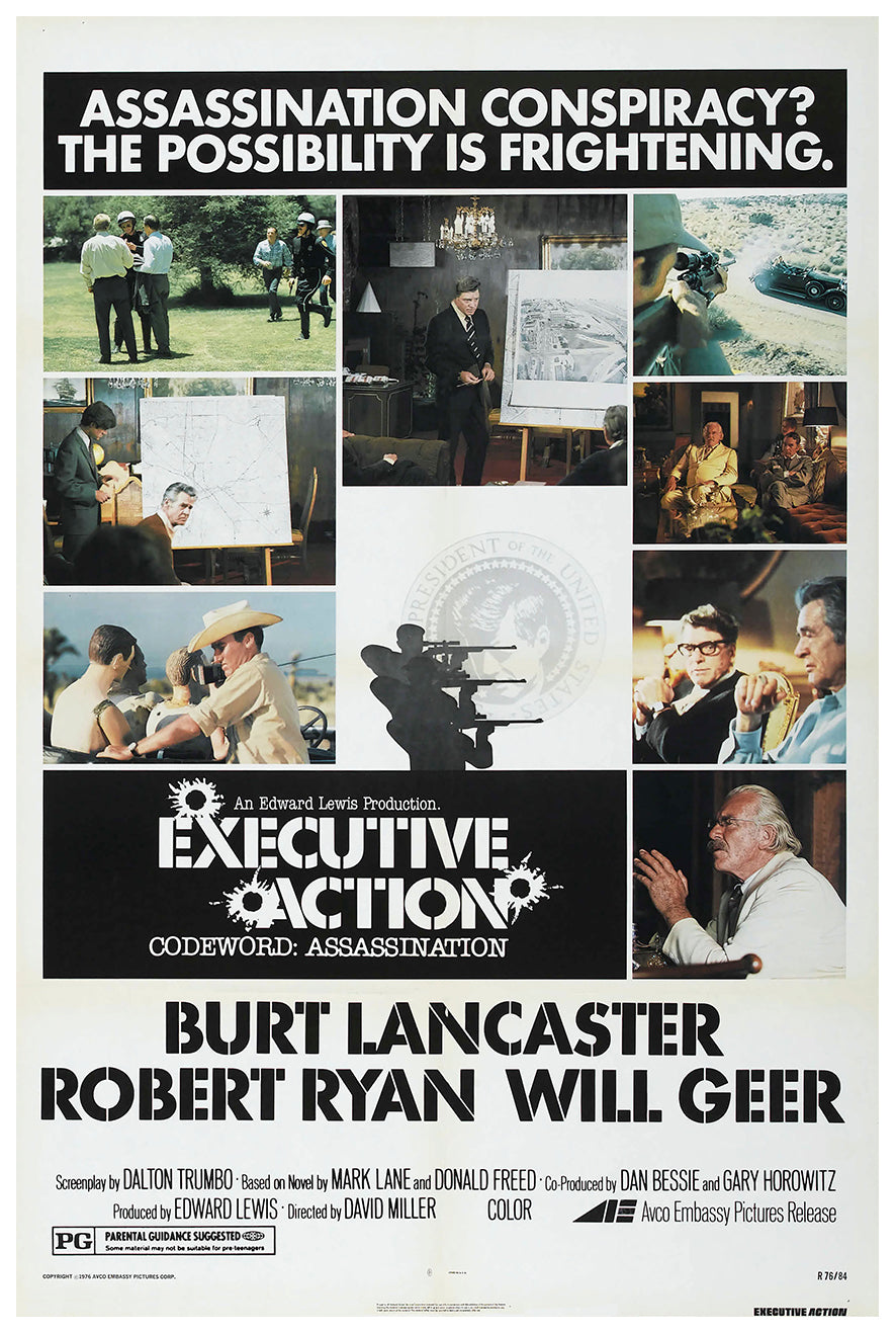 Executive Action 1973 - Burt Lancaster - US - Classic Movie Poster
