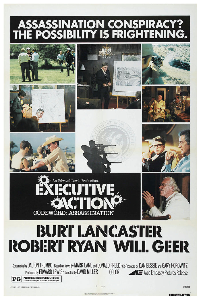 Executive Action 1973 - Burt Lancaster - US - Classic Movie Poster