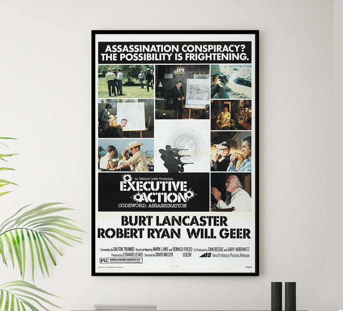Executive Action 1973 - Burt Lancaster - US - Classic Movie Poster