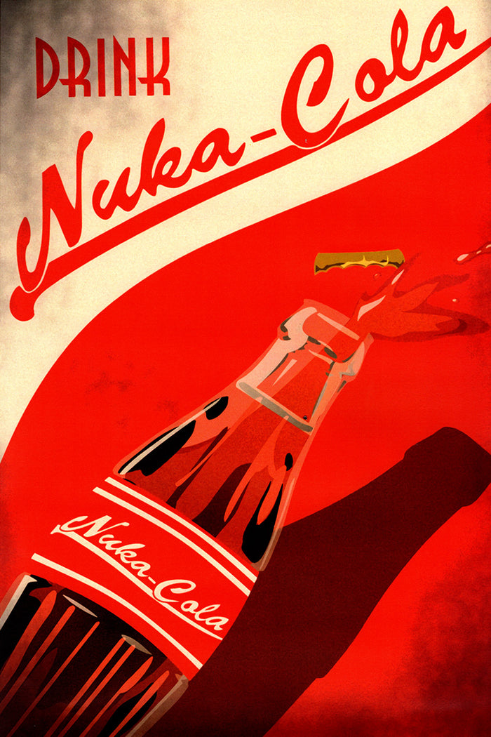 Fallout Poster Drink Nuka Cola Video Game Poster Gaming Fallout