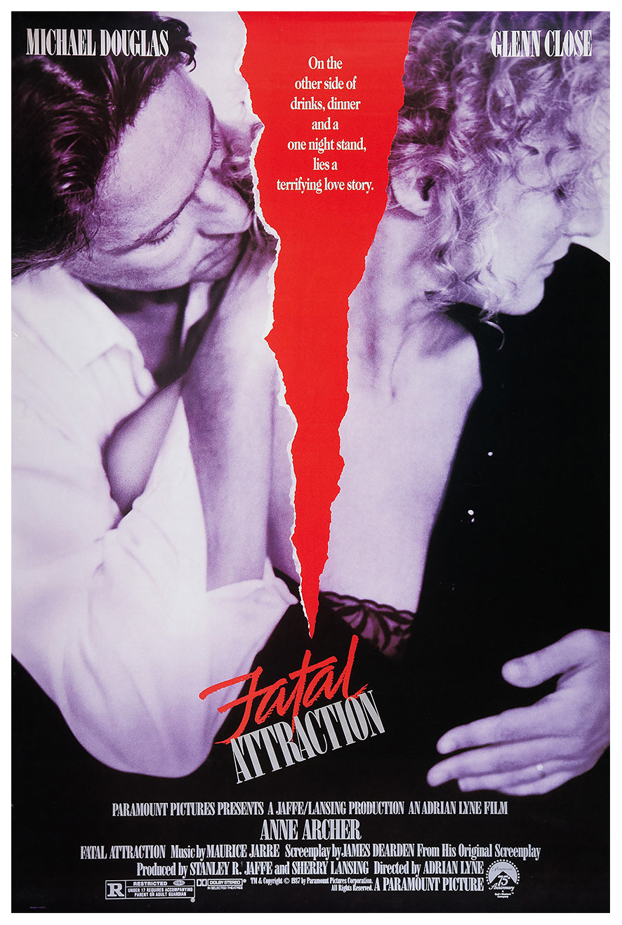 Fatal Attraction 1987 - Michael Douglas - US - Classic Movie Poster