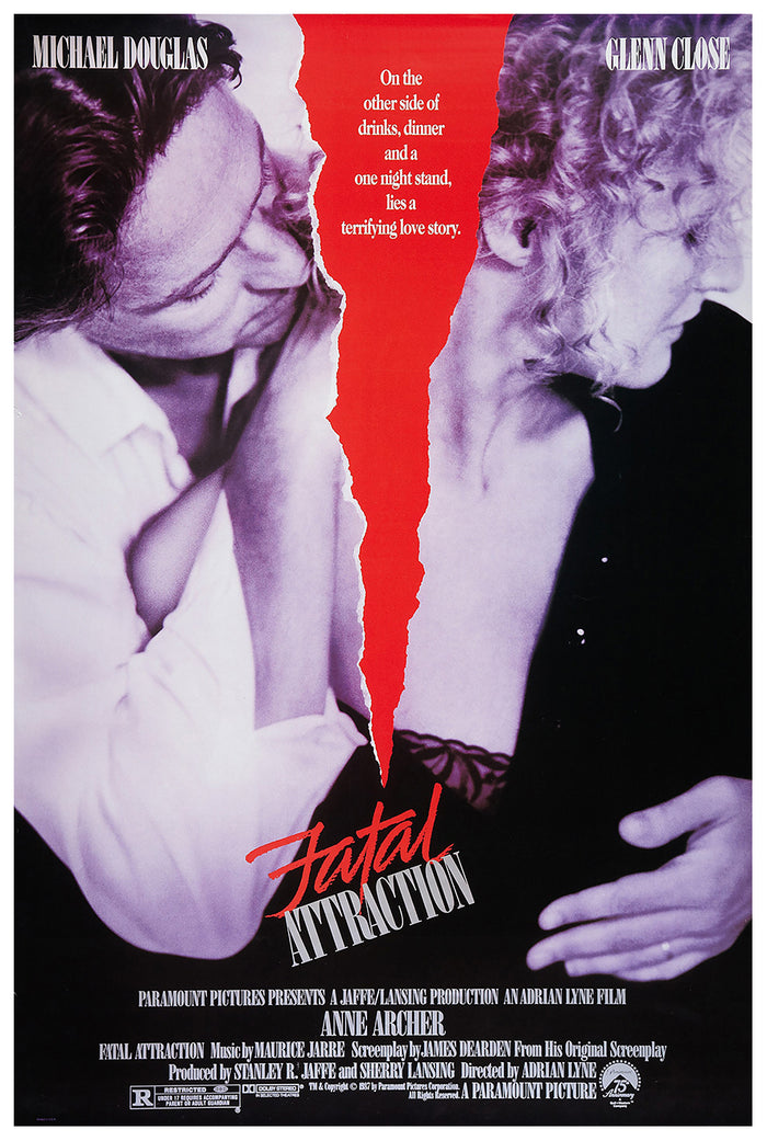 Fatal Attraction 1987 - Michael Douglas - US - Classic Movie Poster