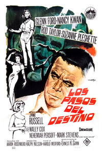 Fate Is the Hunter 1964 - Spanish - Vintage Classic Movie Poster