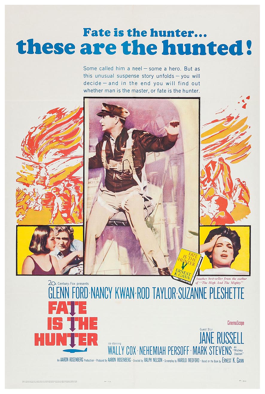 Fate Is the Hunter 1964 v1 - Vintage Classic Movie Poster
