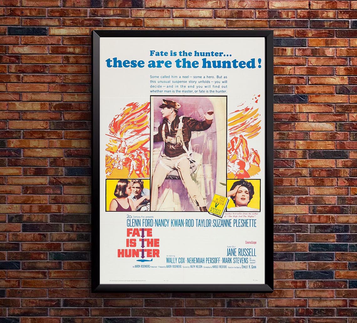 Fate Is the Hunter 1964 v1 - Vintage Classic Movie Poster