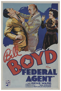 Federal Agent 1936 - William Boyd - Classic Western Movie Poster