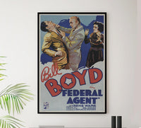Federal Agent 1936 - William Boyd - Classic Western Movie Poster