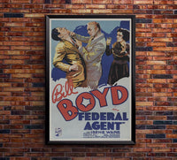 Federal Agent 1936 - William Boyd - Classic Western Movie Poster