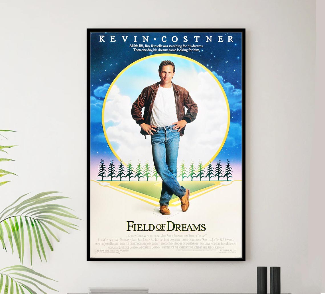 Field of Dreams 1989 - Kevin Costner - Vintage Classic Movie Poster