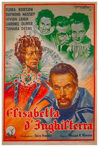 Fire Over England 1937 - Laurence Olivier - Italy - Classic Movie Poster