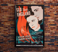 Fire Over England 1937 - Laurence Olivier - Sweden - Classic Movie Poster