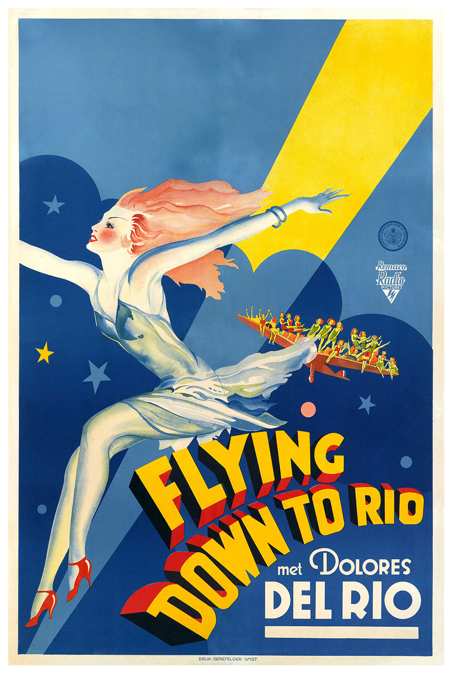 Flying Down to Rio 1933 - Netherlands - Classic Movie Poster