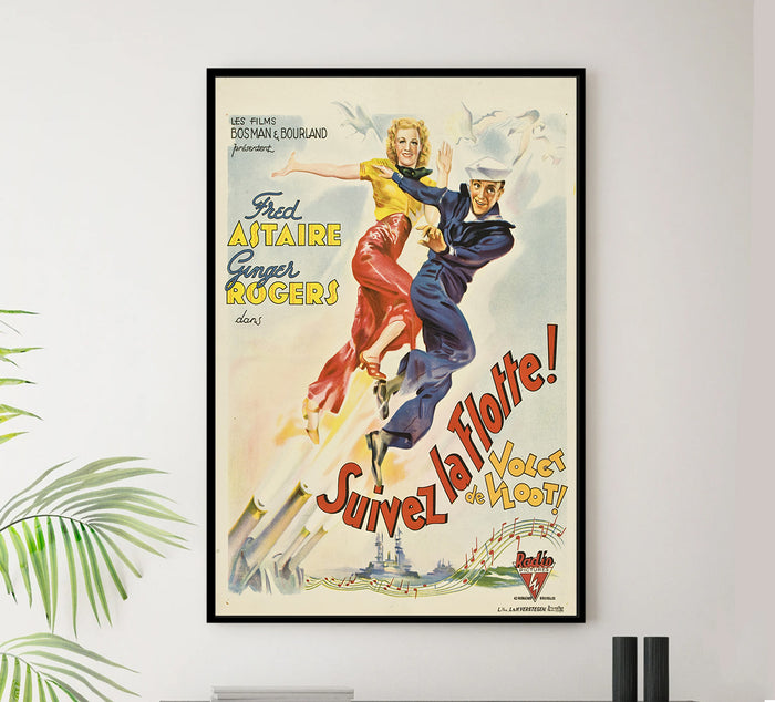 Follow the Fleet 1936 - Belgium - Classic Movie Poster