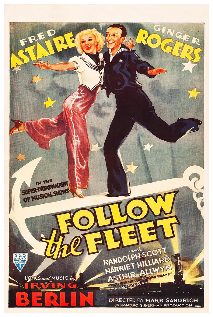 Follow the Fleet 1936 - Canada - Classic Movie Poster