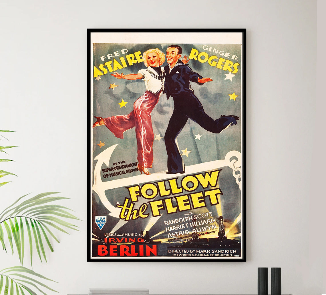 Follow the Fleet 1936 - Canada - Classic Movie Poster