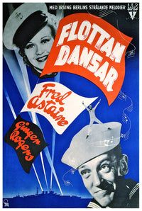 Follow the Fleet 1936 - Sweden - Classic Movie Poster
