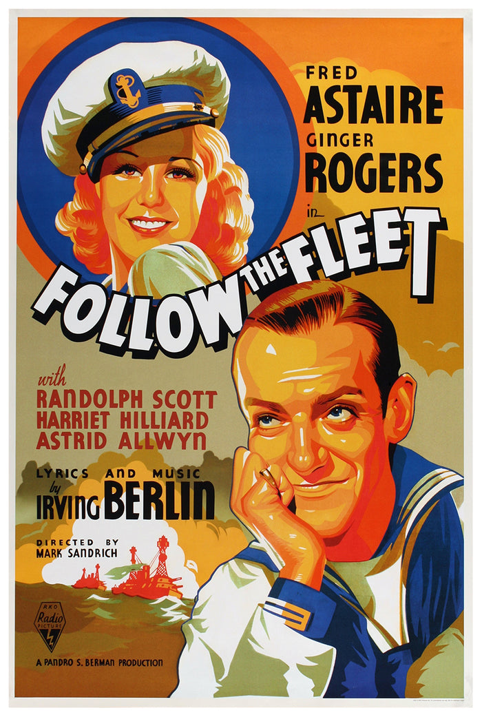 Follow the Fleet 1936 - US (2) - Classic Movie Poster