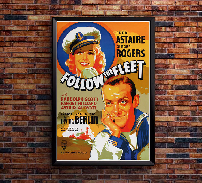 Follow the Fleet 1936 - US (2) - Classic Movie Poster