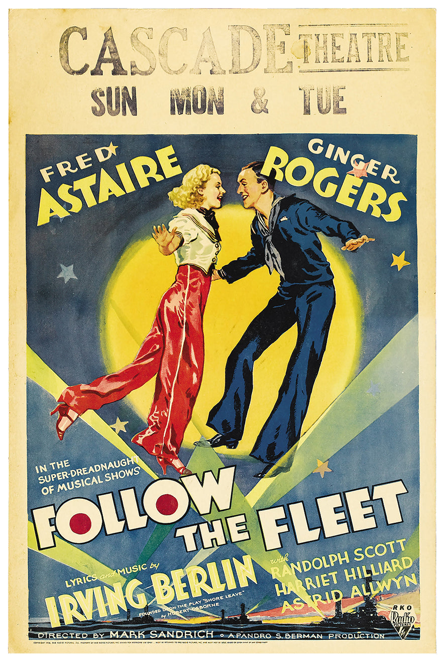 Follow the Fleet 1936 - US (5) - Classic Movie Poster