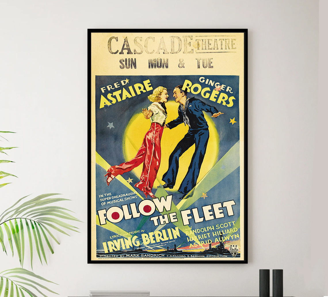 Follow the Fleet 1936 - US (5) - Classic Movie Poster