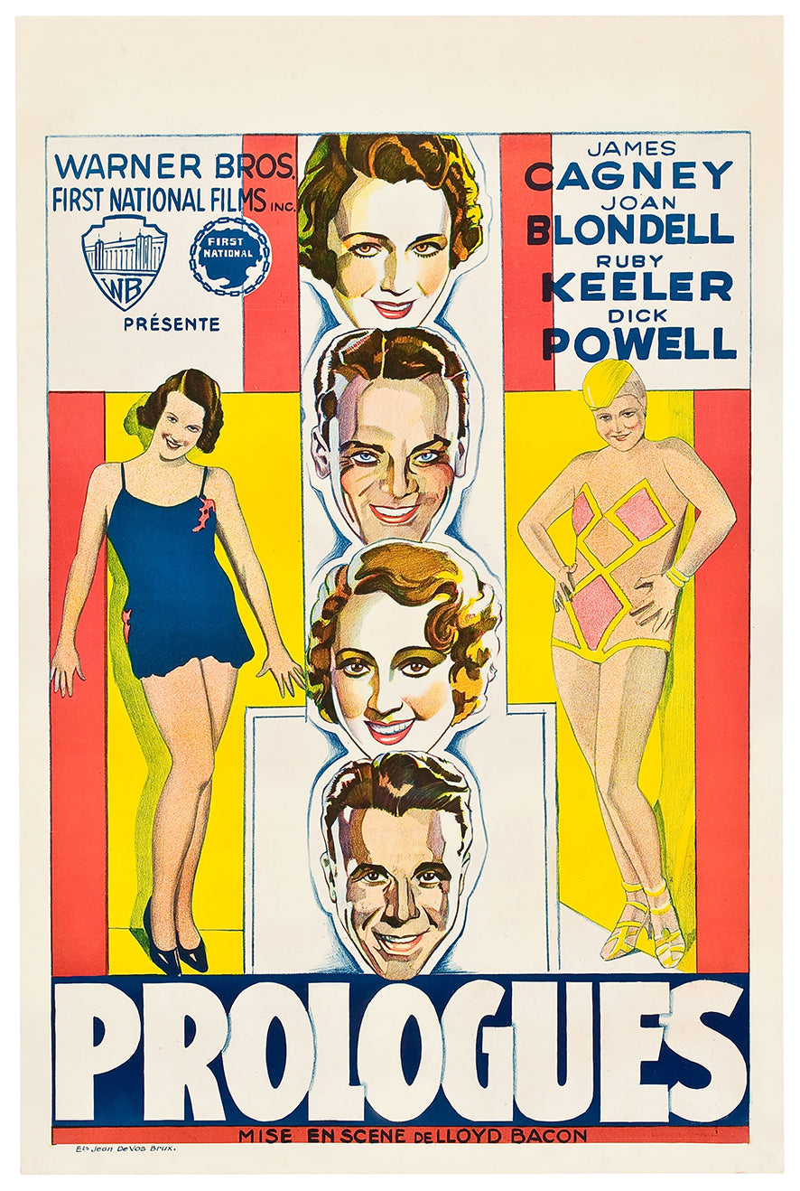 Footlight Parade 1933 - James Cagney - Belgium - Classic Movie Poster