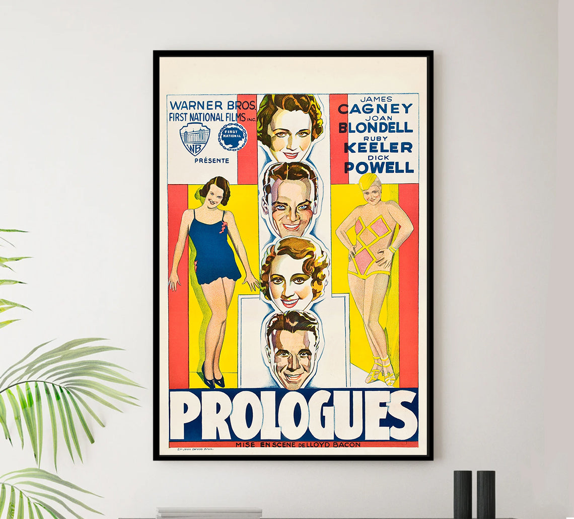 Footlight Parade 1933 - James Cagney - Belgium - Classic Movie Poster