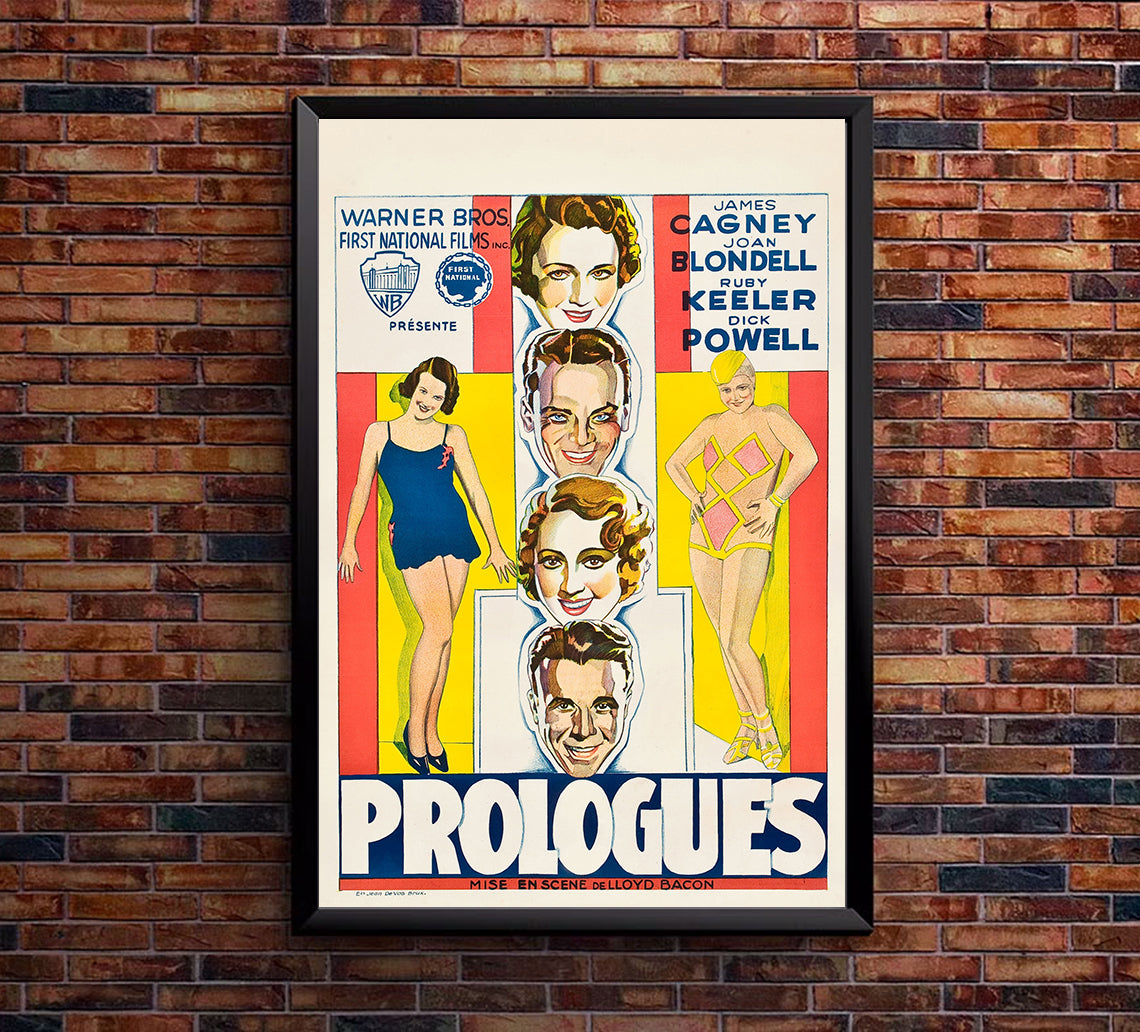 Footlight Parade 1933 - James Cagney - Belgium - Classic Movie Poster