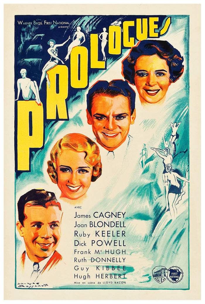 Footlight Parade 1933 - James Cagney - France - Classic Movie Poster