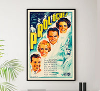 Footlight Parade 1933 - James Cagney - France - Classic Movie Poster