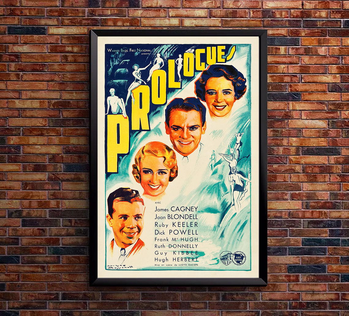 Footlight Parade 1933 - James Cagney - France - Classic Movie Poster